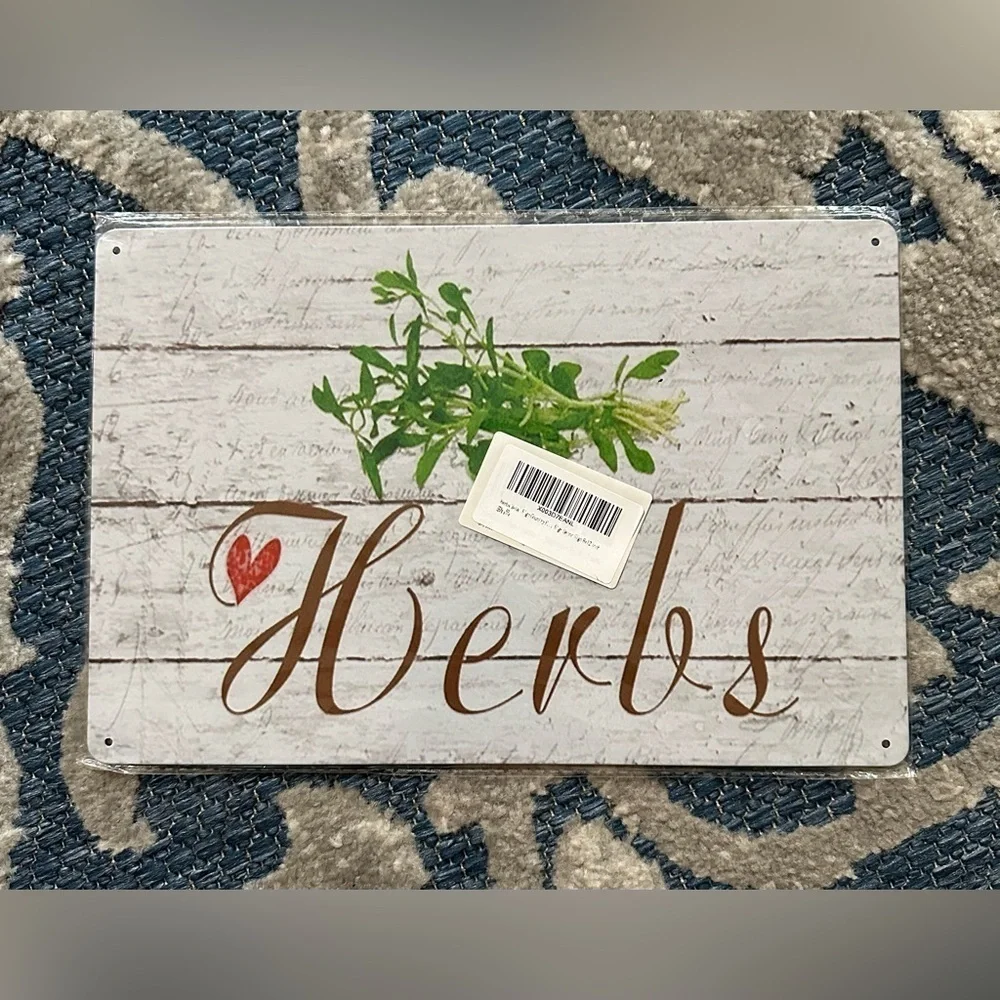 Herbs Garden Tin Sign Brand New *Price Firm*